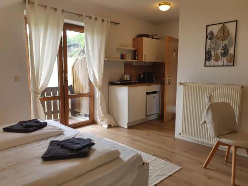 Η κουζίνα ή μικρή κουζίνα στο Apartment Bavaria