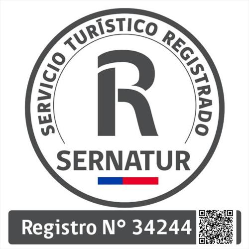 a logo for the russian federation sergio no at Cabañas Isla de Pascua in Hanga Roa