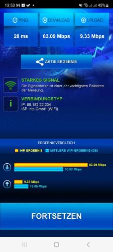 a screenshot of theforster screen on a cell phone at Wohnung: Beast. Bis 6 Personen, Klima, Massageliege, 3x TV in Cremlingen