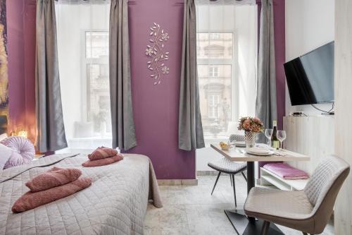 Cama o camas de una habitación en Budapest Magic in Downtown