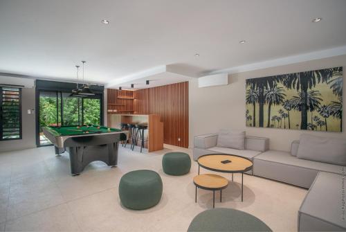 Posezení v ubytování Villa Mahogany