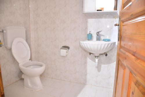Koupelna v ubytování ZeusPlace Konaki House Leptokarya