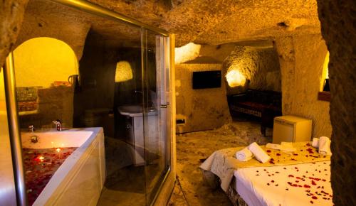 Et badeværelse på unicorn cave hotel