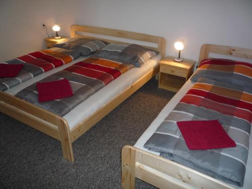 Postel nebo postele na pokoji v ubytování Apartmány Na Výtoni