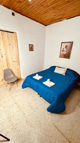 Кровать или кровати в номере Alpha House Hostel