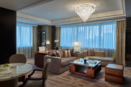 Posezení v ubytování Zhuzhou Marriott Hotel