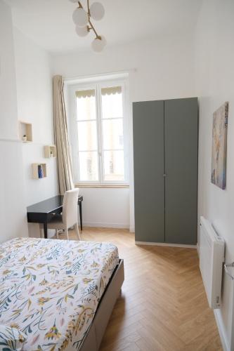 Posteľ alebo postele v izbe v ubytovaní Appartement de beau standing