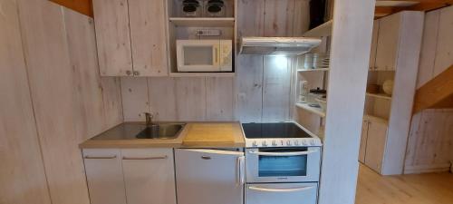 Dapur atau dapur kecil di Tilleul Plaza Résidence