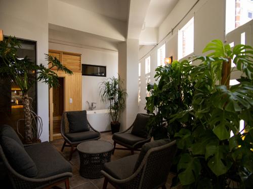 Χώρος καθιστικού στο 730HOTELS.
