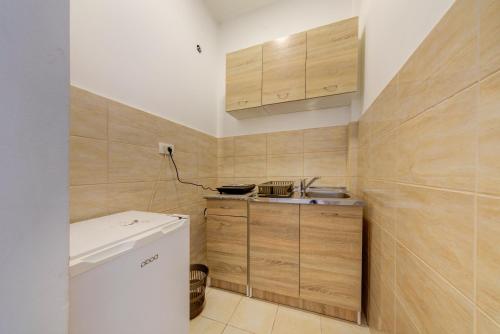 Køkken eller tekøkken på Post Office Center Apartments