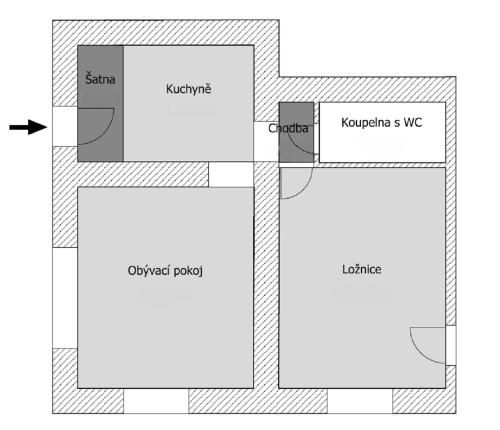 Grundriss der Unterkunft Luxusní apt Hory 7 v Krkonoších