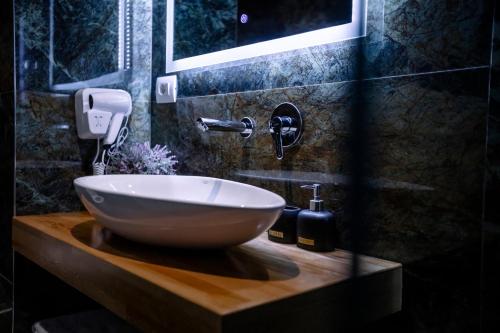 Salle de bains dans l'établissement Hotel Olsi