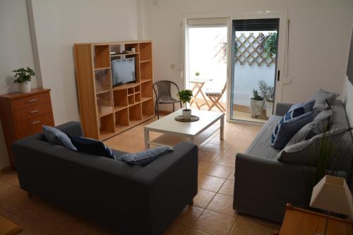 Χώρος καθιστικού στο Apartamento Salitre con Aire Acondicionado