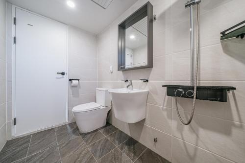 Et badeværelse på Gallery Sohee's House