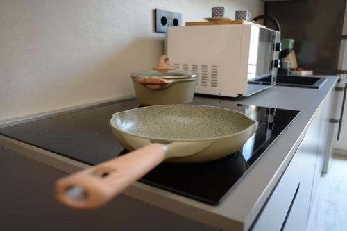 Η κουζίνα ή μικρή κουζίνα στο Santeria Modern Loft