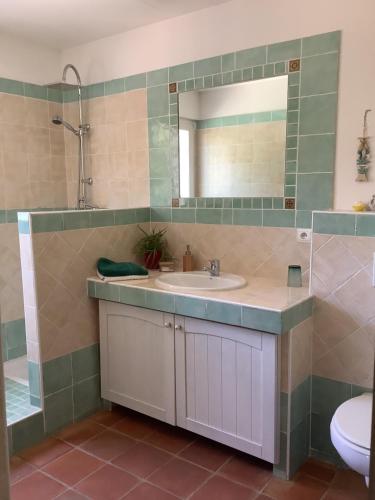 Koupelna v ubytování La bastide de Cocagne