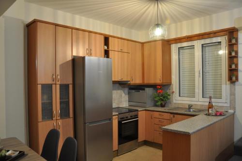 Η κουζίνα ή μικρή κουζίνα στο Manos House Hersonisos