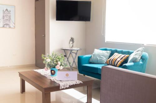Μια τηλεόραση ή/και κέντρο ψυχαγωγίας στο Apart-hotel Villakayro