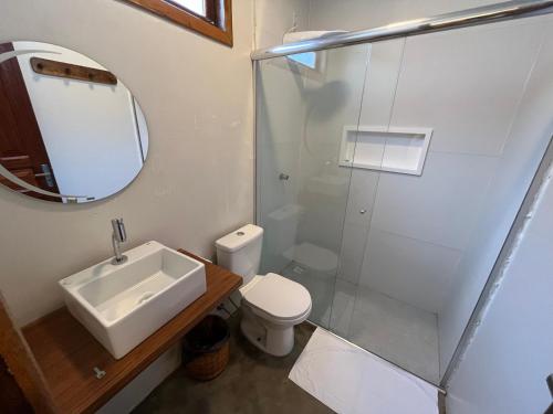 Bilik mandi di Local Hostel Novo Airão