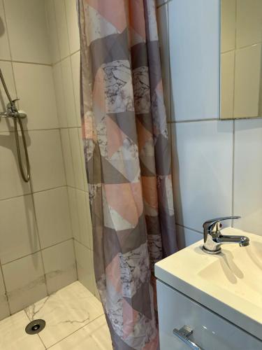 Koupelna v ubytování Hôtel Doré