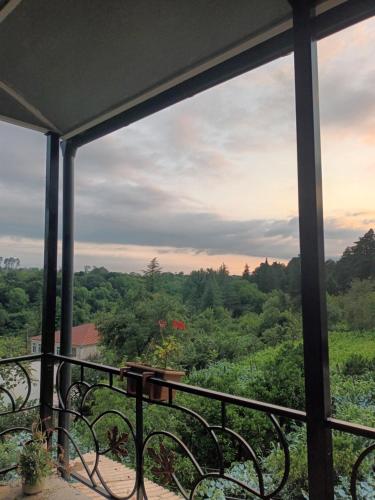 a view from the balcony of a house at Magdan house in Tskaltubo