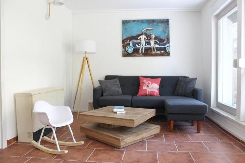 Χώρος καθιστικού στο Inselglück unter Reet 100m zum Strand - Garten & Privatterrasse - Hund willkommen