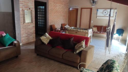 Χώρος καθιστικού στο Casa Malaman c/ área de lazer