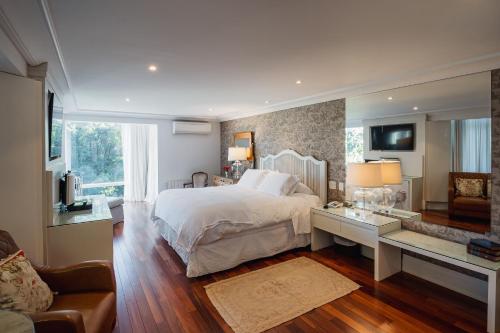 Hotel Estalagem St. Hubertusにあるベッド