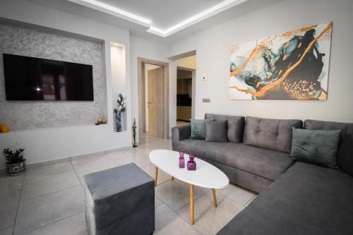 Posezení v ubytování Nefeli Apartment