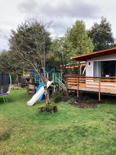 Zahrada ubytování El Viloche - Tiny House