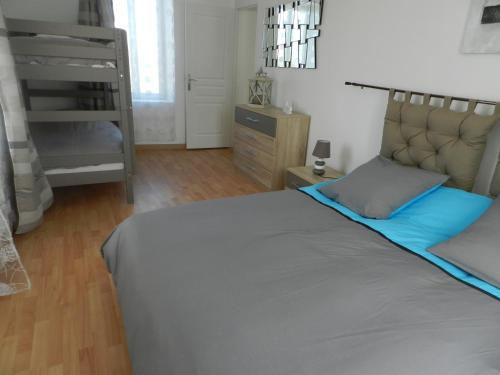 Postel nebo postele na pokoji v ubytování Gîte Utah
