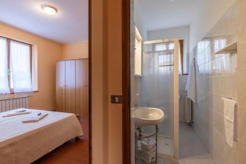 Koupelna v ubytování Agriturismo Metina