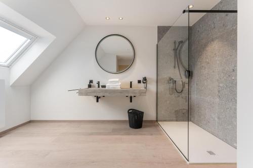 Ванная комната в Hof Ter Molen - Luxe kamer met privé badkamer