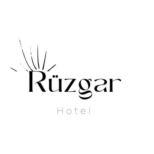 ein Logo für ein Hotel in der Unterkunft Rüzgar Hotel in Canakkale