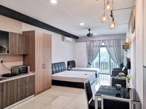 Katil atau katil-katil dalam bilik di JB CozyStudio 1-3pax Business/Tourist Welcome