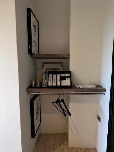 Cuisine ou kitchenette dans l'établissement 初約旅宿 Meet Inn