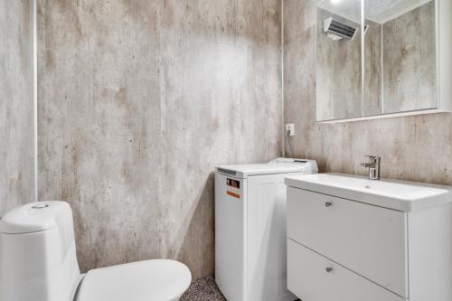 Koupelna v ubytování Mosjøen Apartmens