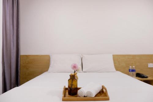 Postel nebo postele na pokoji v ubytování Iris Hotel