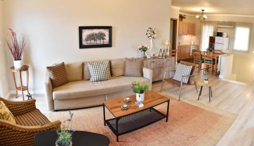 Χώρος καθιστικού στο Palio Suites