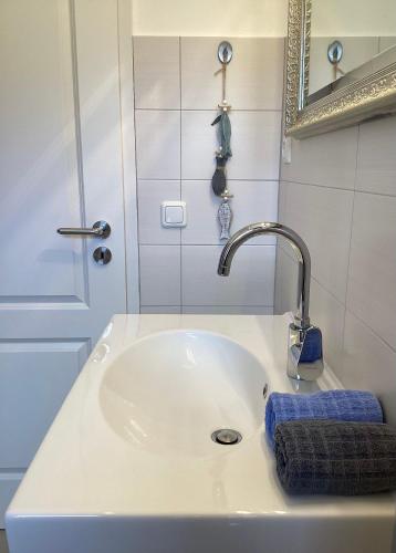 Koupelna v ubytování Ferienwohnung-Eidernest
