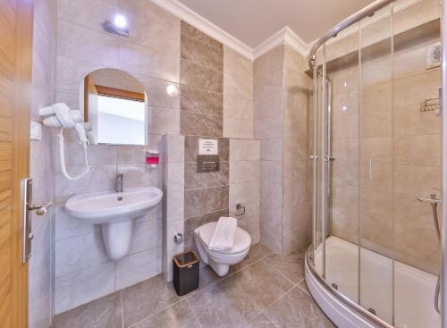 Koupelna v ubytování Palmada Hotel