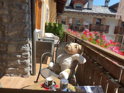 Balkón nebo terasa v ubytování Maison Julie-lungo la via Francigena