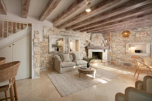 Ruang duduk di Residence Pietre d'Istria - with private service