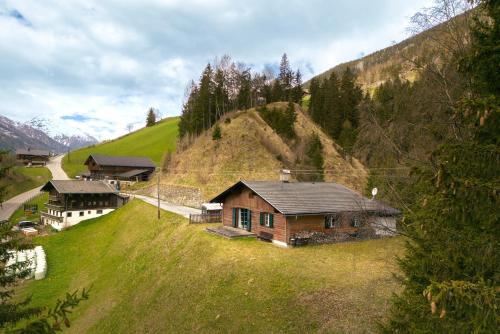 a house on the side of a hill at Gemütliches Ferienhaus im Defereggental in Görtschach