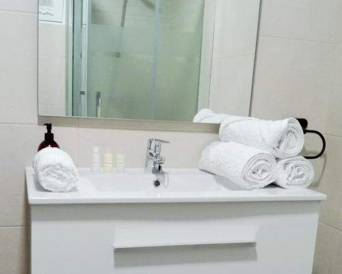 Koupelna v ubytování Vinaròs PLAYA CENTRO NG