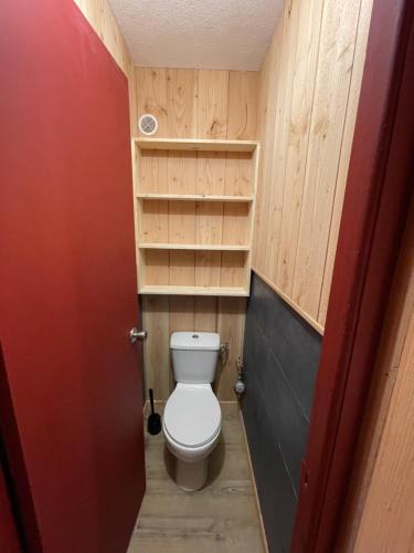 Koupelna v ubytování Studio La Mongie