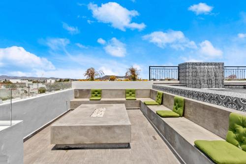 a view from the balcony of a house at Casa Barros Vacation Condos in Mazatlán
