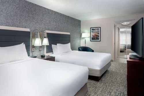 Katil atau katil-katil dalam bilik di Homewood Suites by Hilton Boston/Canton, MA