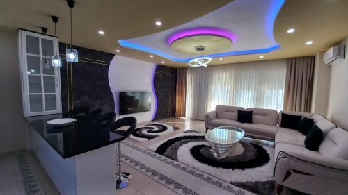 Posezení v ubytování Velipoja Grand Europa Resort - appartement luxe privé