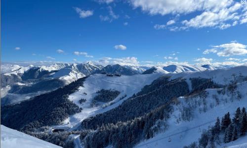 Paisaje cerca de este chalet de montaña
